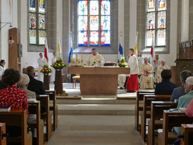 Feierlicher Gründungsgottesdienst der Pfarrei St. Heimerad (Foto: Karl-Franz Thiede)